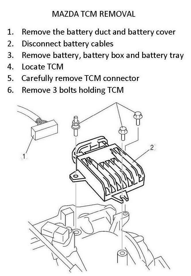 2007-2009 MAZDA 3 2.3L Transmission Module TCM Reprogrammed Tested L34T189E1E